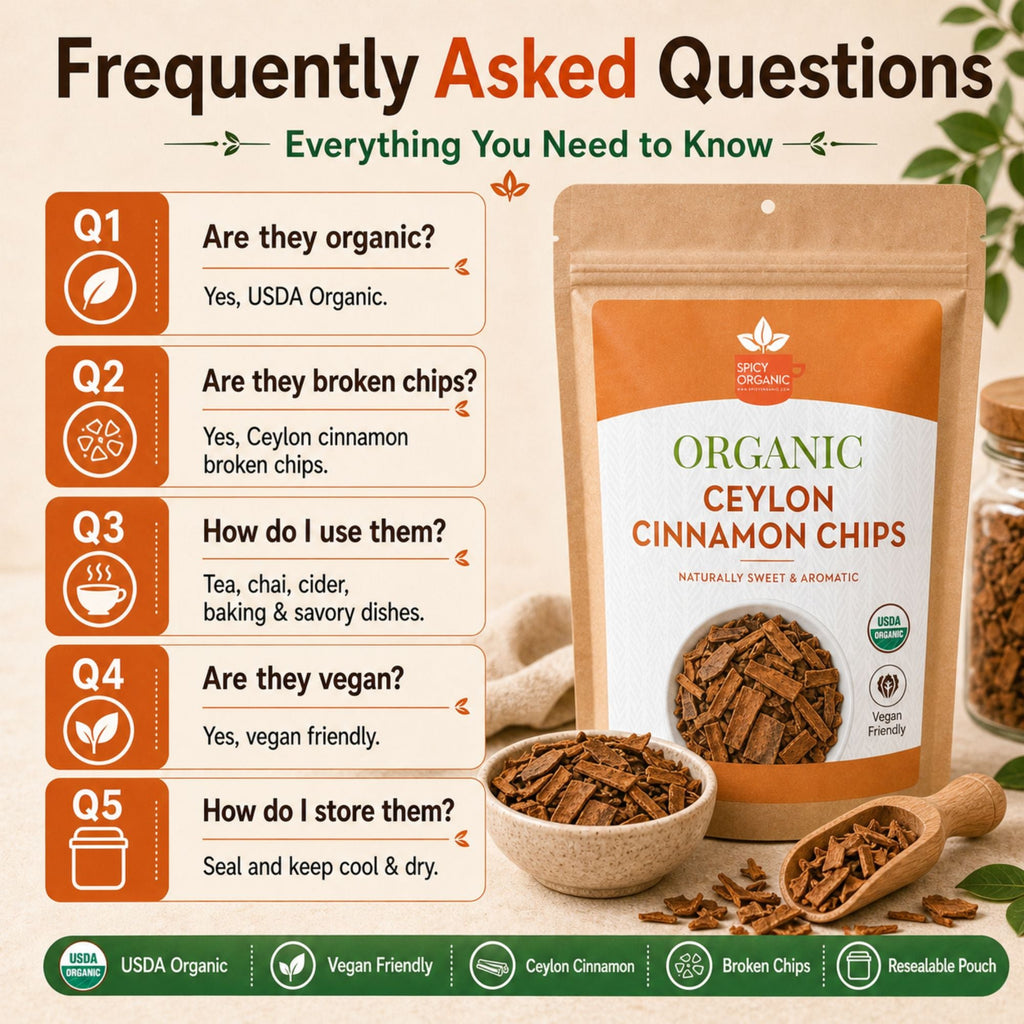 Organic Ceylon Cinnamon Chips – For Tea, Grinding & Mulling