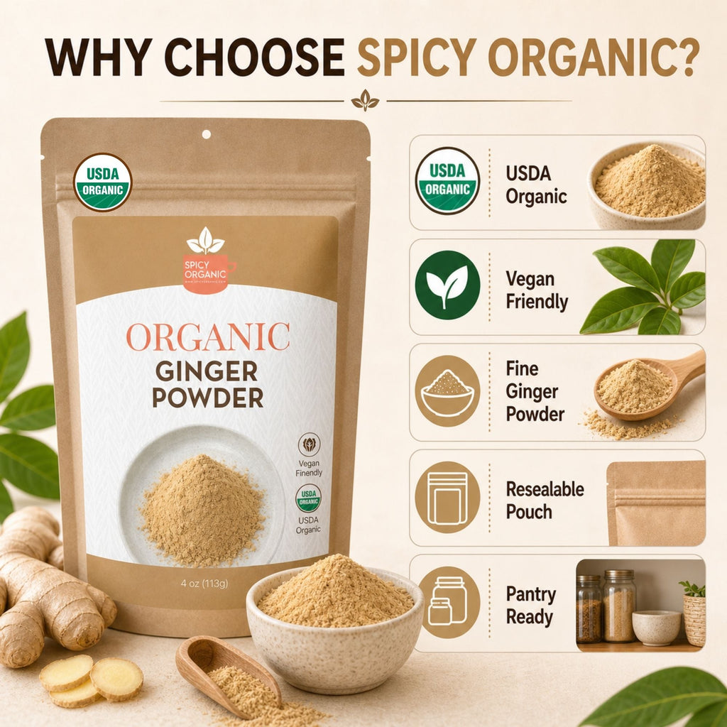 Organic Ginger Powder – For Chai, Stir-Fries & Gingerbread