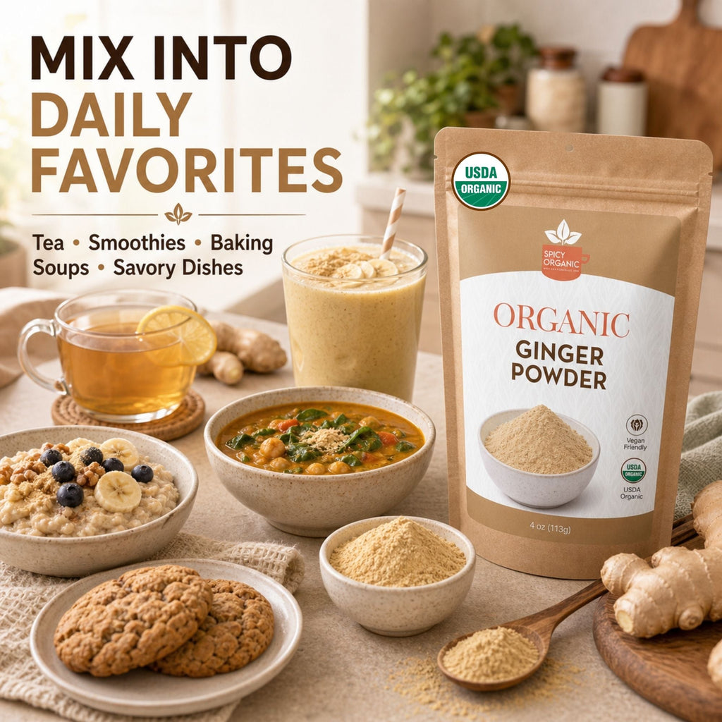 Organic Ginger Powder – For Chai, Stir-Fries & Gingerbread