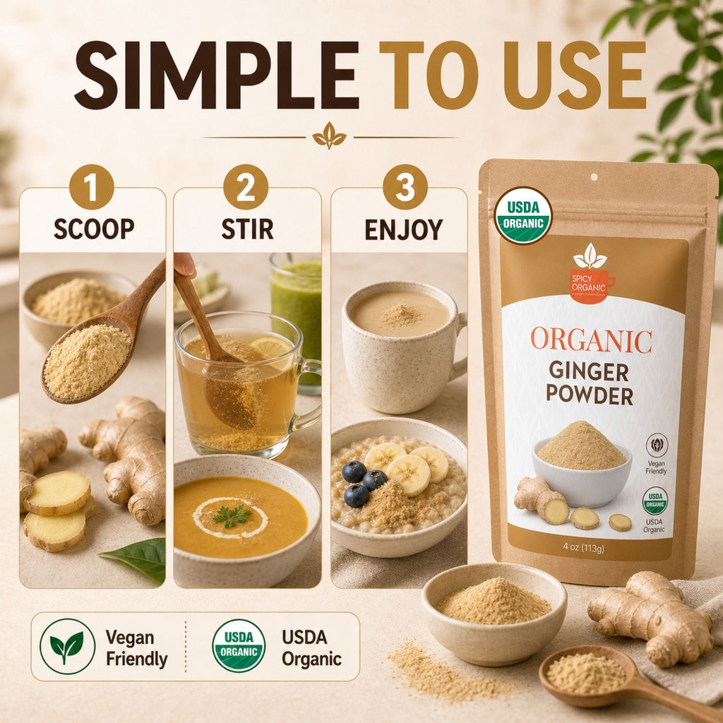 Organic Ginger Powder – For Chai, Stir-Fries & Gingerbread
