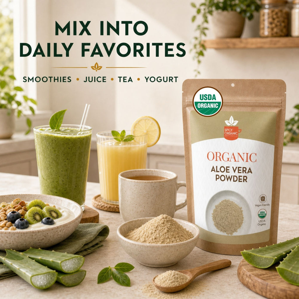Organic Aloe Vera Powder – For Skin & Hair Care