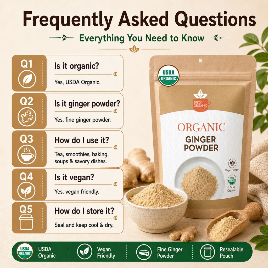 Organic Ginger Powder – For Chai, Stir-Fries & Gingerbread