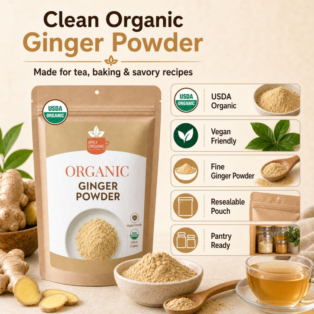 Organic Ginger Powder – For Chai, Stir-Fries & Gingerbread