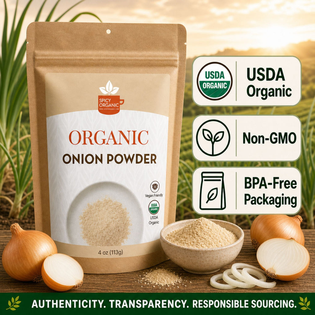 Organic Onion Powder – For Soups, Blends & Dry Rubs