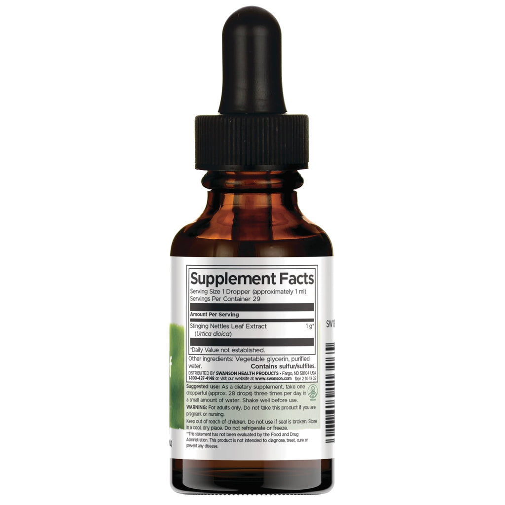 Stinging Nettles Leaf Liquid Extract - Alcohol & Sugar Free
