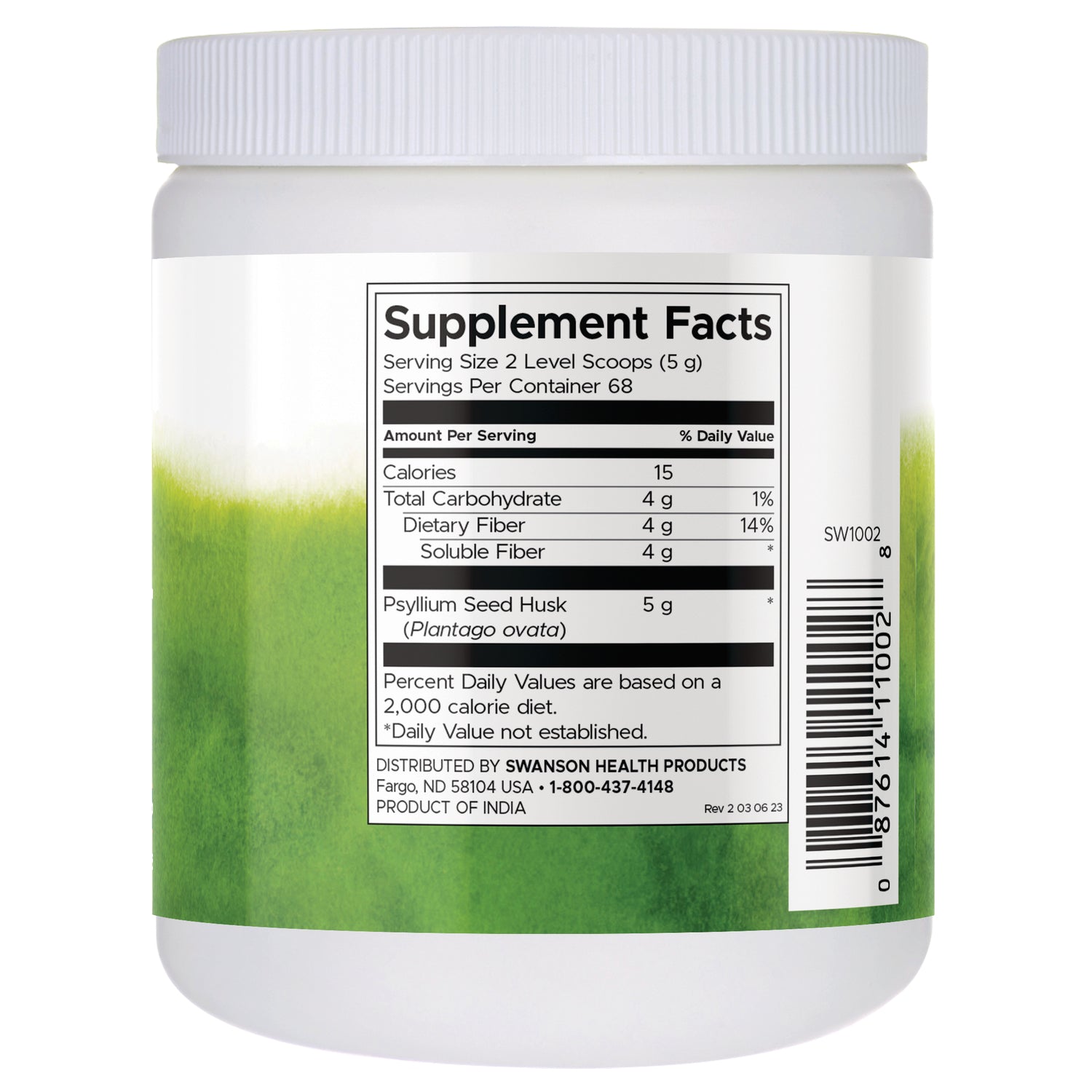 Psyllium Husk Powder - Fine Milled & Unflavored