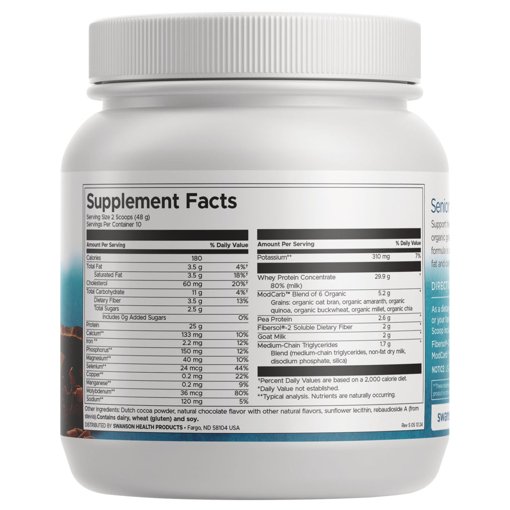 Senior Muscle Retention Whey Protein Powder - Chocolate