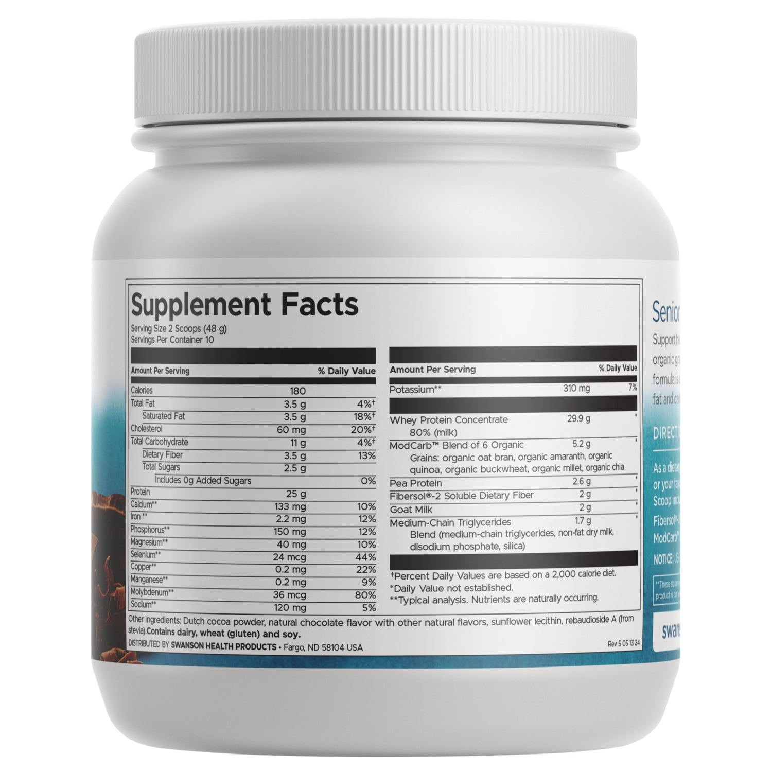 Senior Muscle Retention Whey Protein Powder - Chocolate