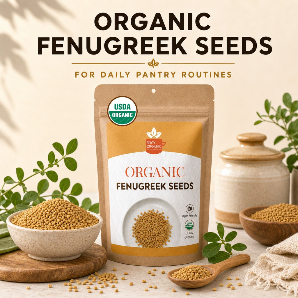 Organic Fenugreek Seeds – Whole Methi for Tempering & Pickling