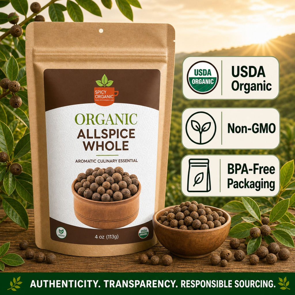 Organic Allspice Berries – For Pickling & Mulled Wine