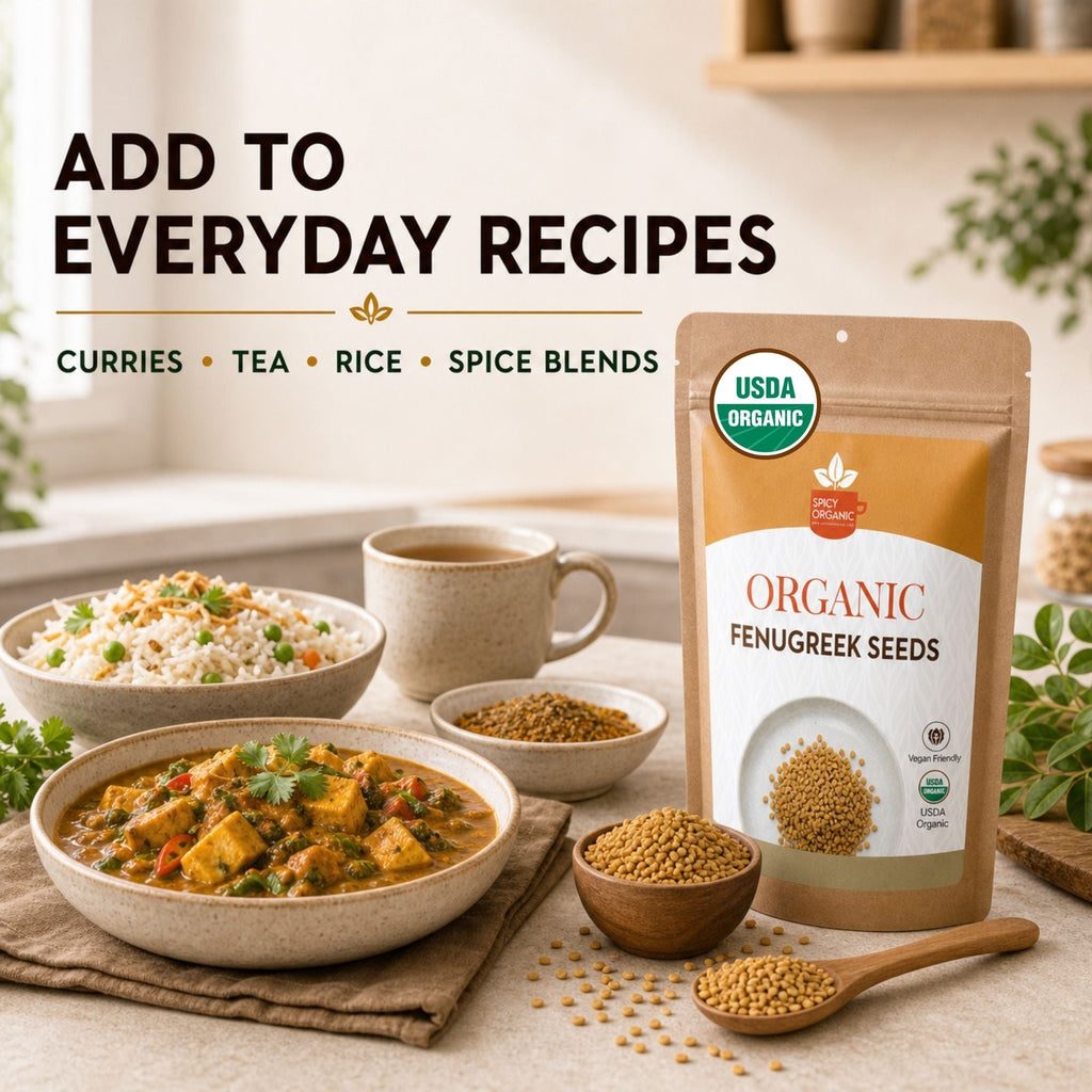 Organic Fenugreek Seeds – Whole Methi for Tempering & Pickling