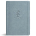 CSB Giant Print Reference Bible, Easy-To-Read Optimal Type, Digital Study Edition, Weathered Blue Leathertouch, Indexed
