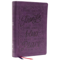 Nkjv, Giant Print Center-Column Reference Bible, Verse Art Cover Collection, Leathersoft, Purple, Thumb Indexed, Red Letter, Comfort Print: Holy Bible
