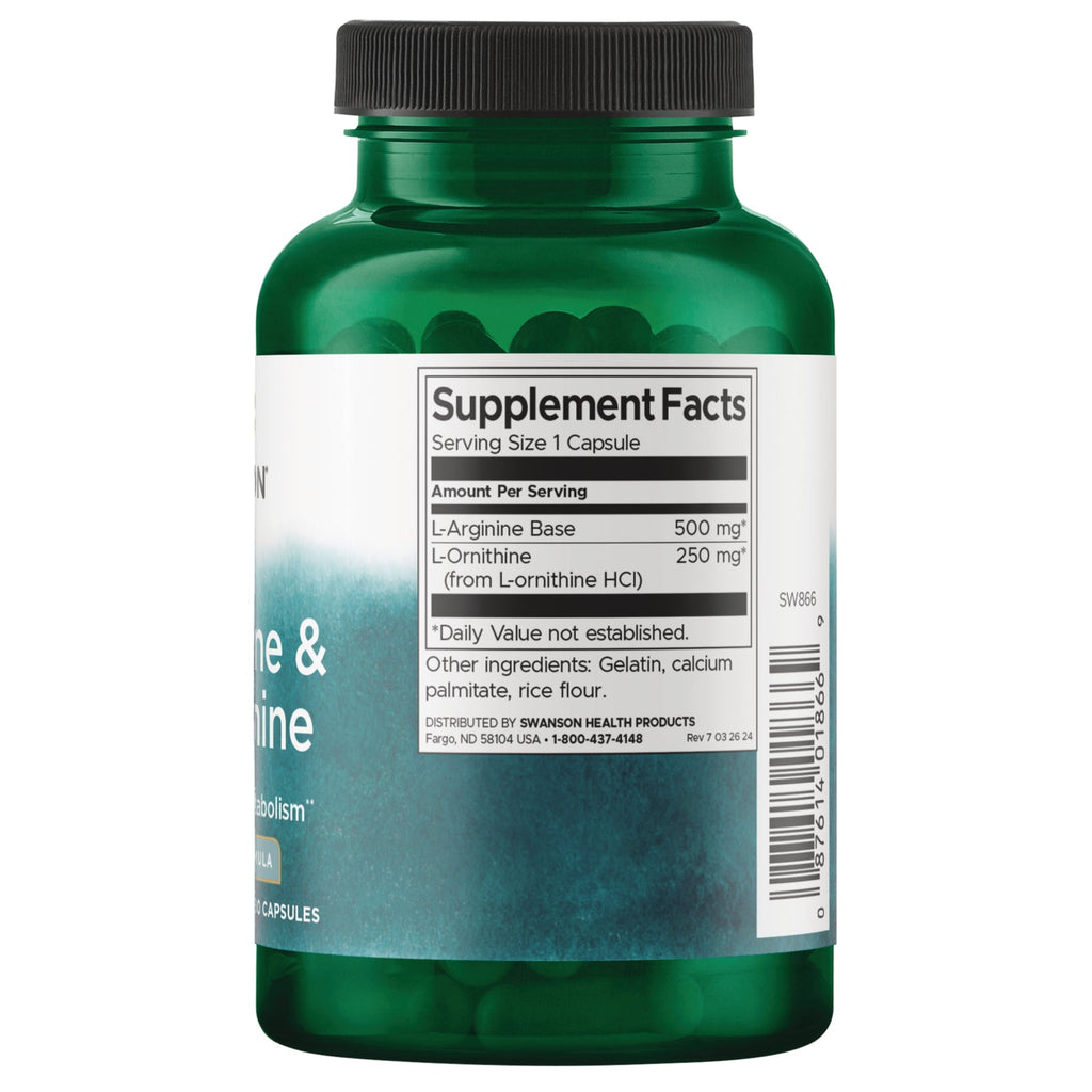 L-Arginine & L-Ornithine - 2 Pack