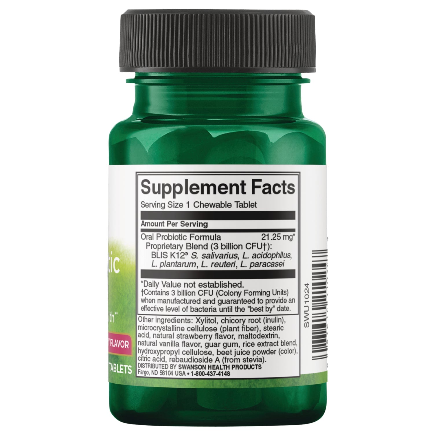 Oral Probiotic Formula - Natural Strawberry Flavor