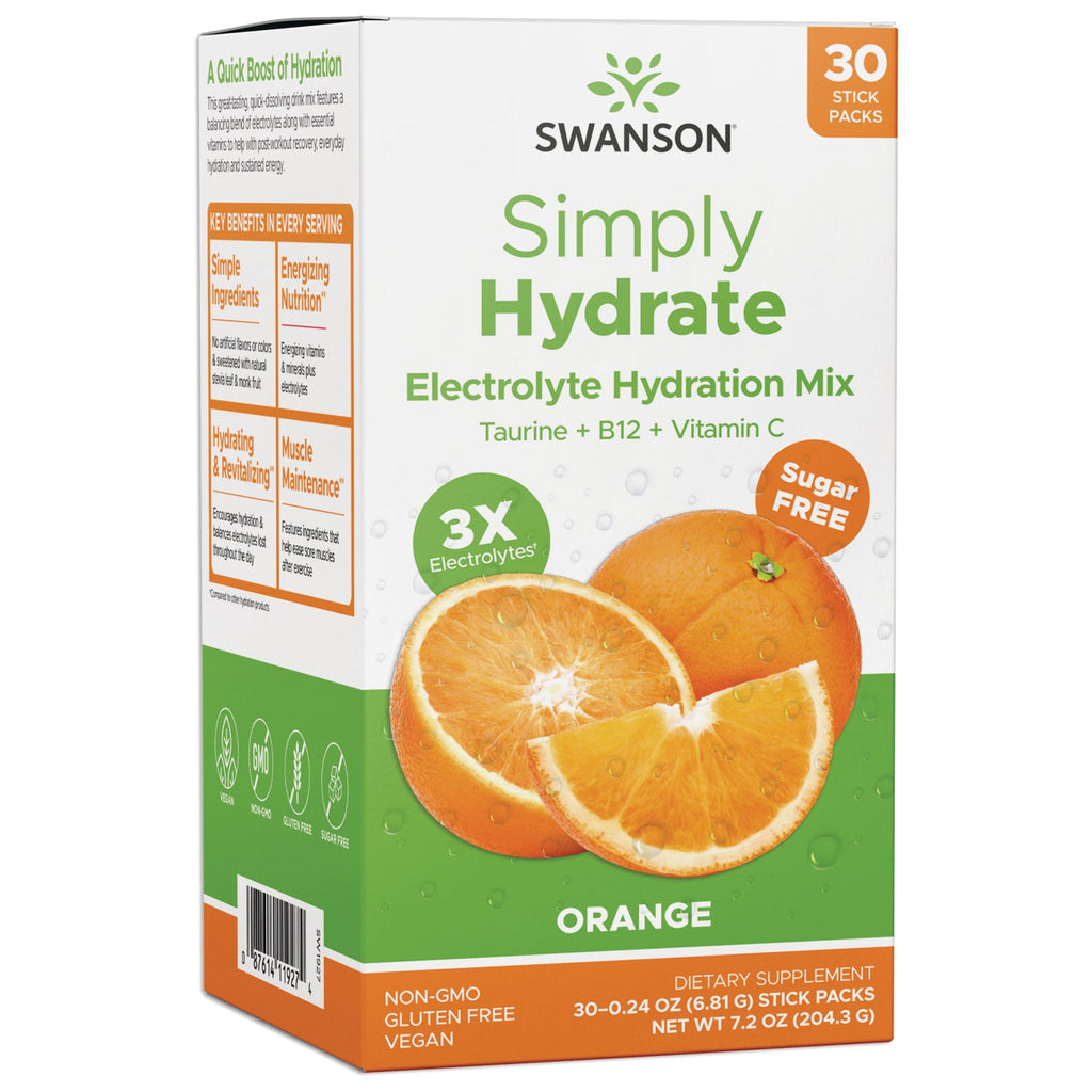 Simply Hydrate Electrolyte Hydration Mix - Orange