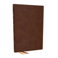 Nkjv, Thinline Bible, Large Print, Brown Leathersoft, Red Letter, Comfort Print: Holy Bible, New King James Version