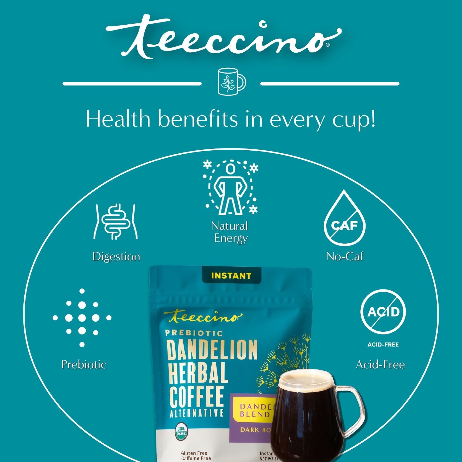Instant Dandelion Herbal Coffee