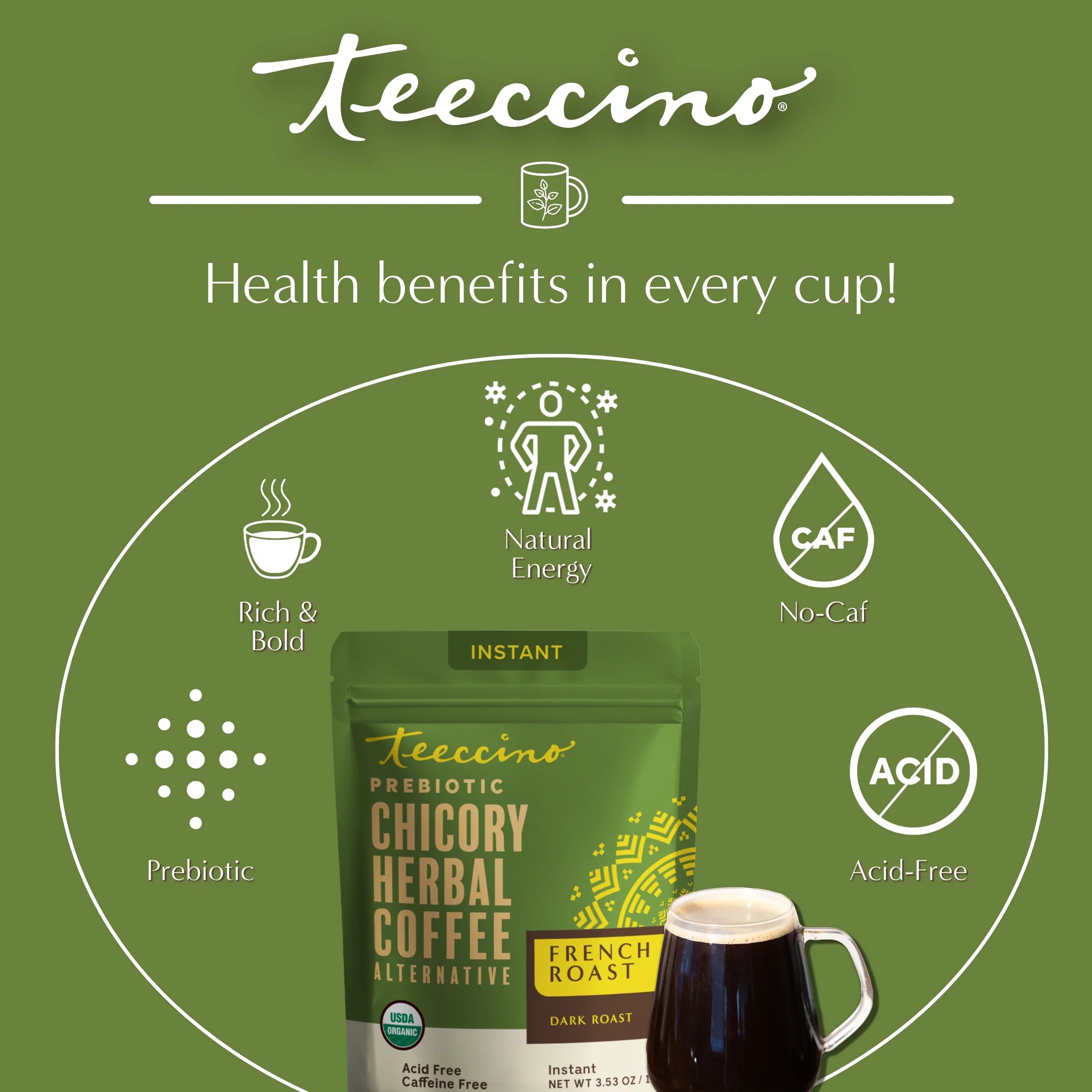 Instant French Roast Herbal Coffee