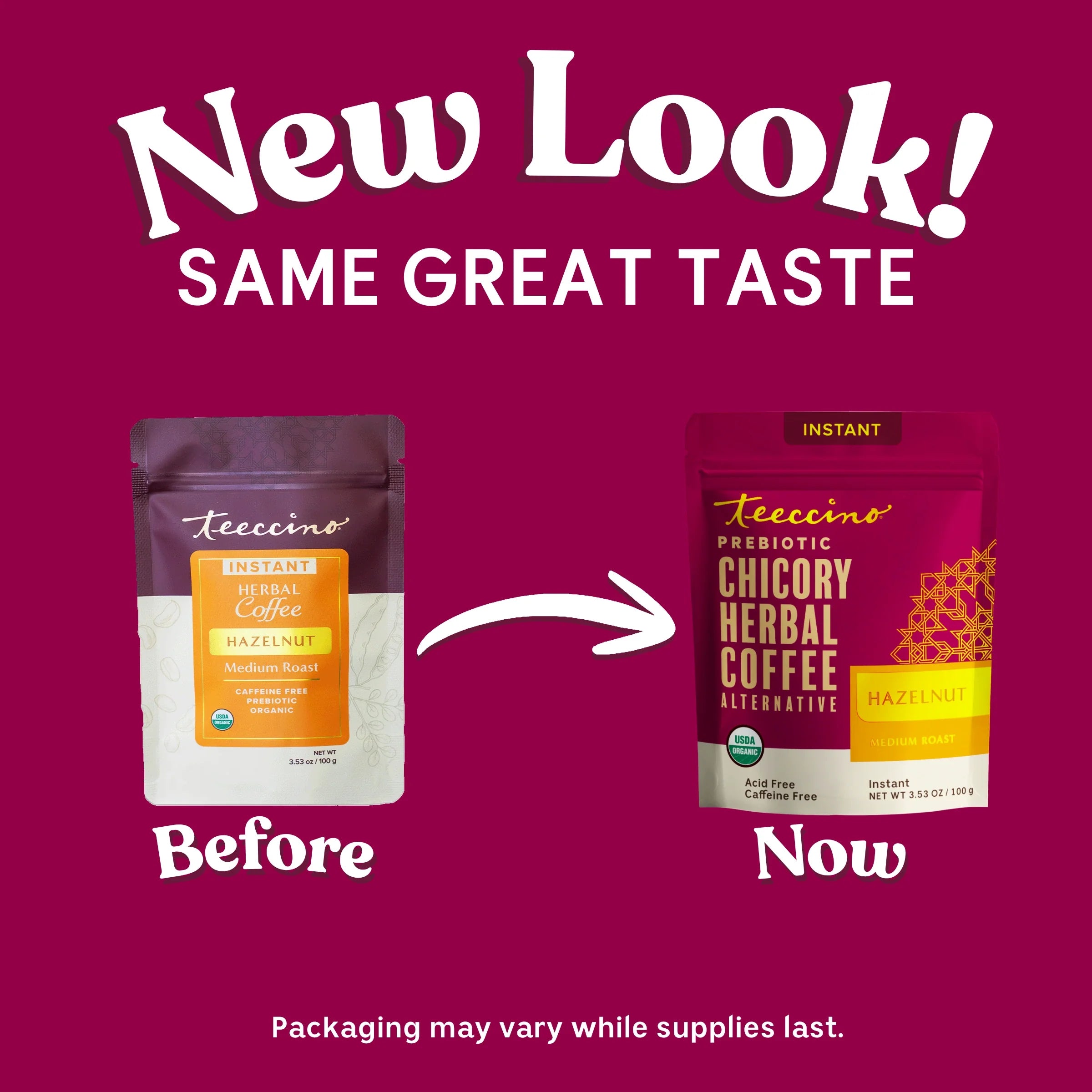 Instant Hazelnut Herbal Coffee