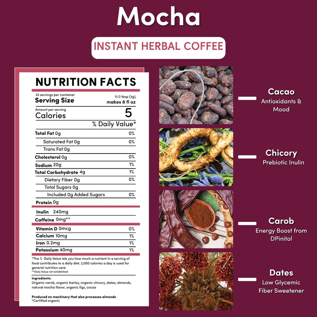 Instant Mocha Herbal Coffee