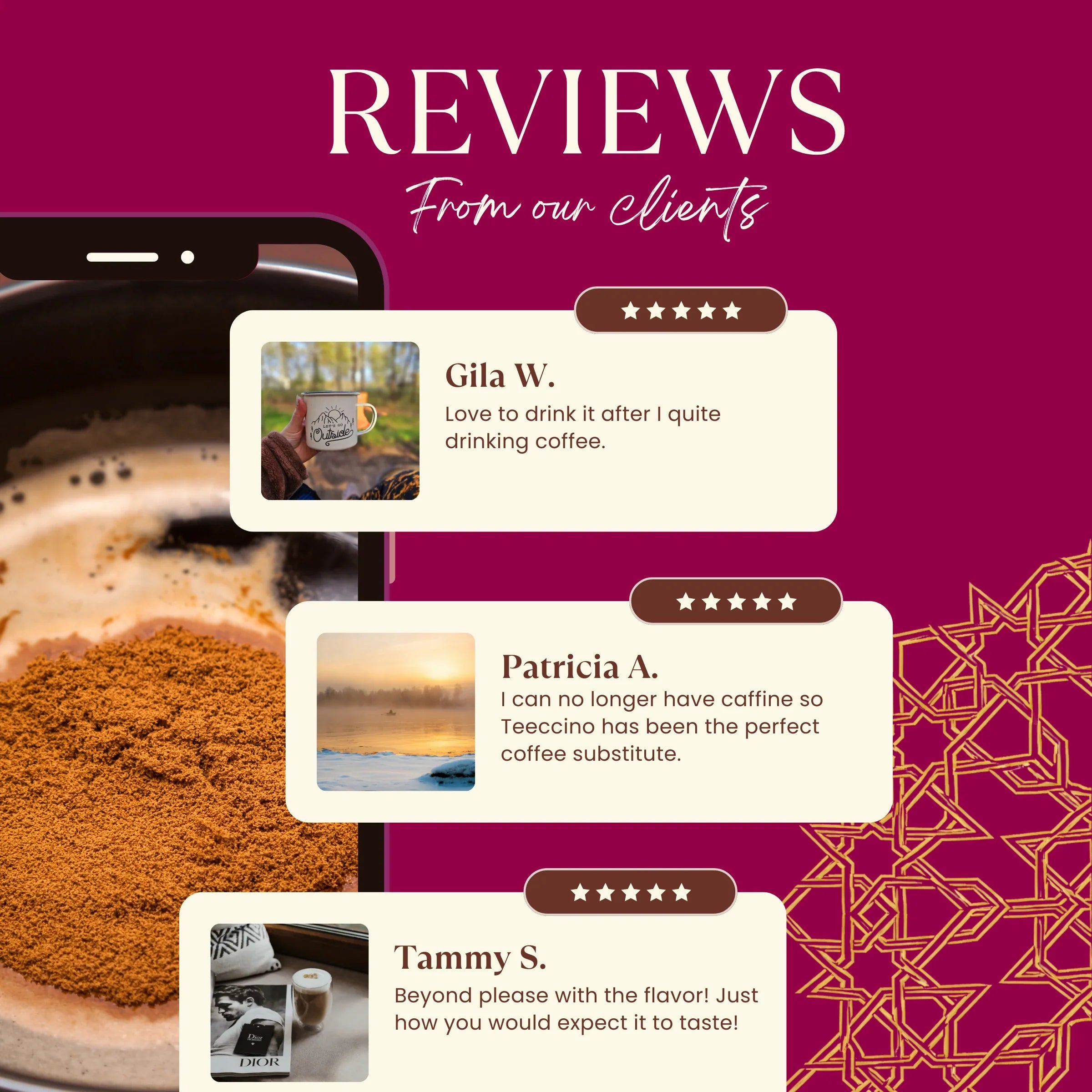 Instant Mocha Herbal Coffee