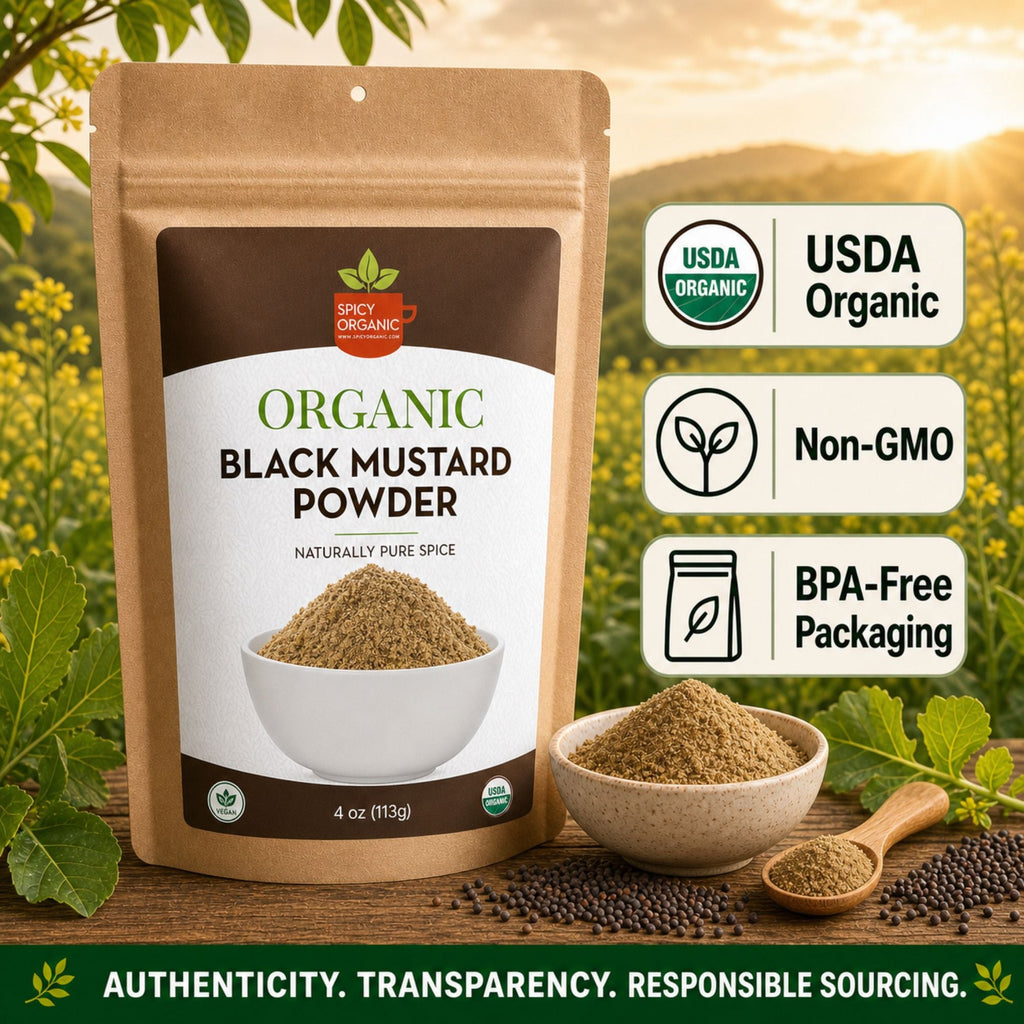 Organic Black Mustard Powder – For Cooking & Seasoning
