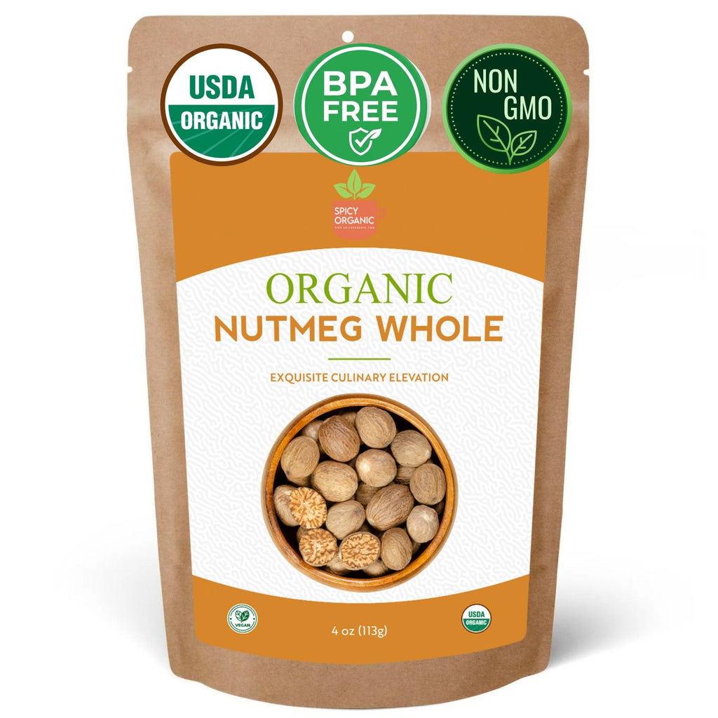 Organic Whole Nutmeg – Grate Fresh for Baking & Chai