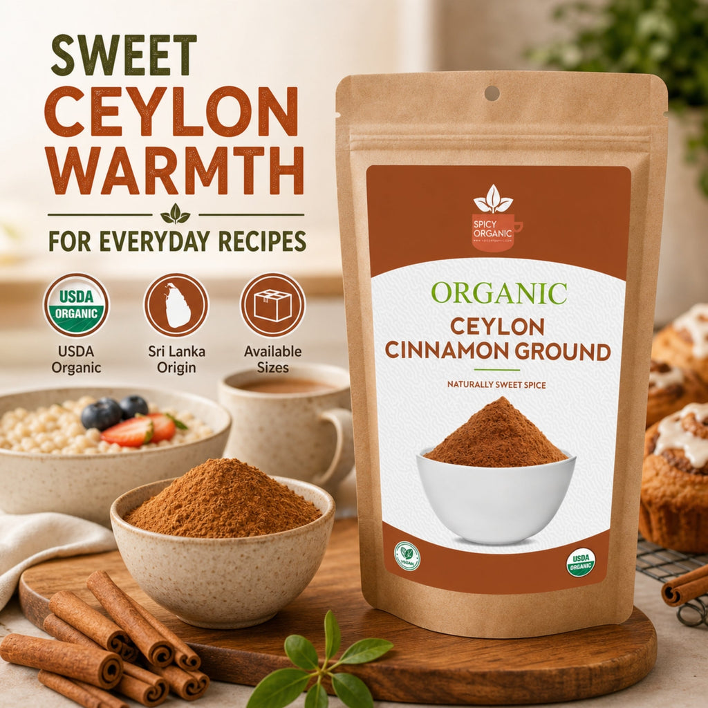 Organic Ceylon Cinnamon Powder – True Cinnamon, Sri Lanka