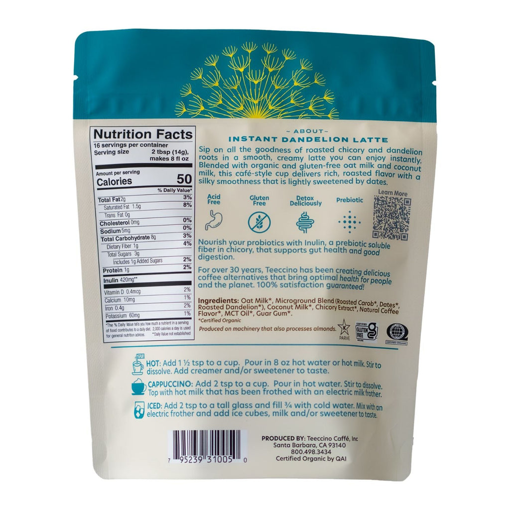 Instant Dandelion Herbal Latte