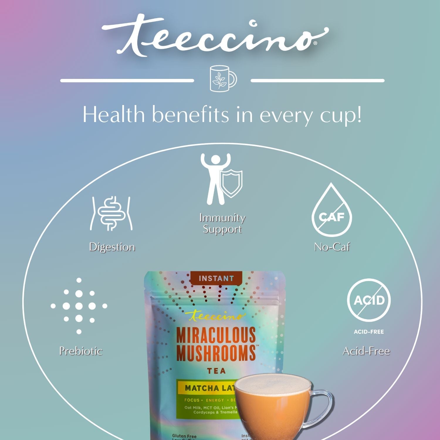 Miraculous Mushrooms® Adapt & Protect Instant Herbal Latte