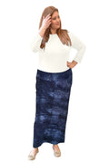 Women's and Plus Size Stretch Maxi Pencil Skirt - Cotton Blend and No Slits