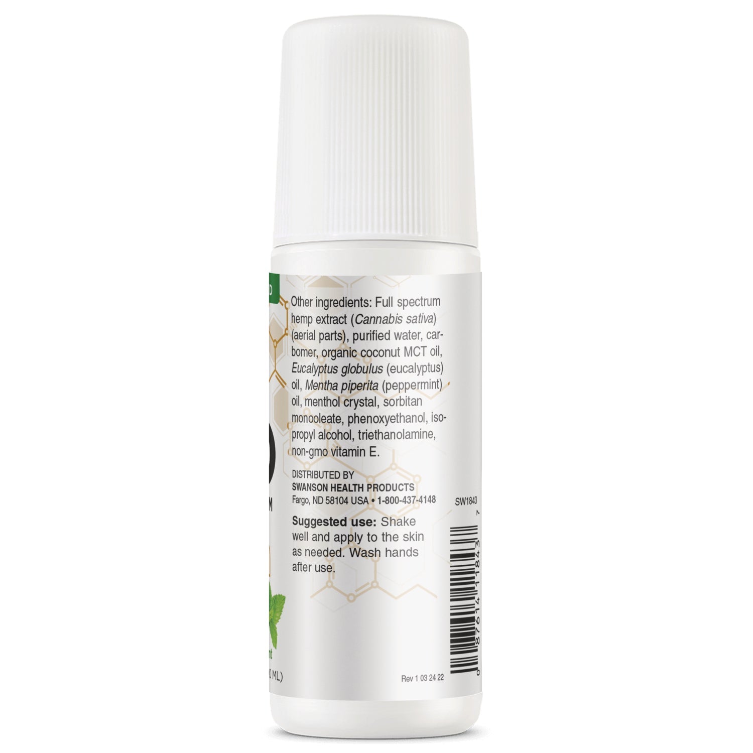 CBD Full Spectrum Roll-On - Mint