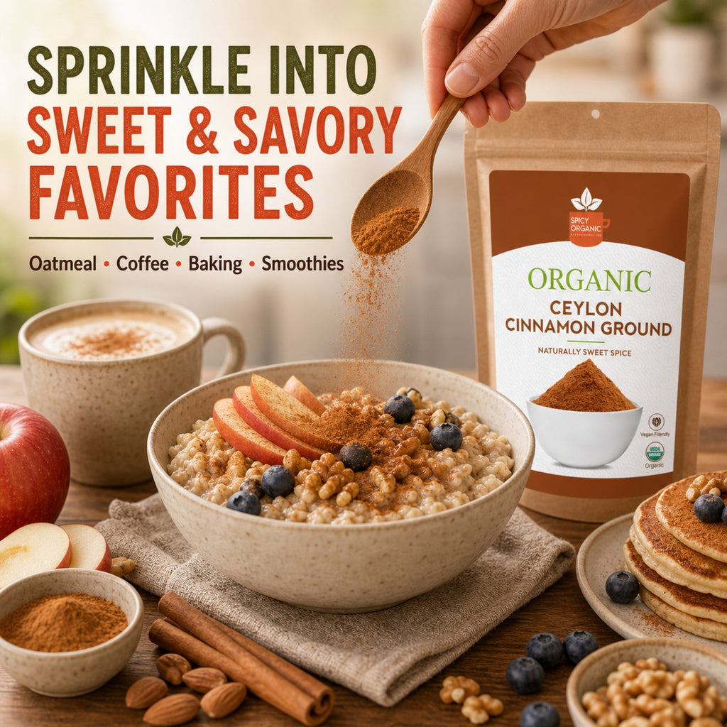 Organic Ceylon Cinnamon Powder – True Cinnamon, Sri Lanka