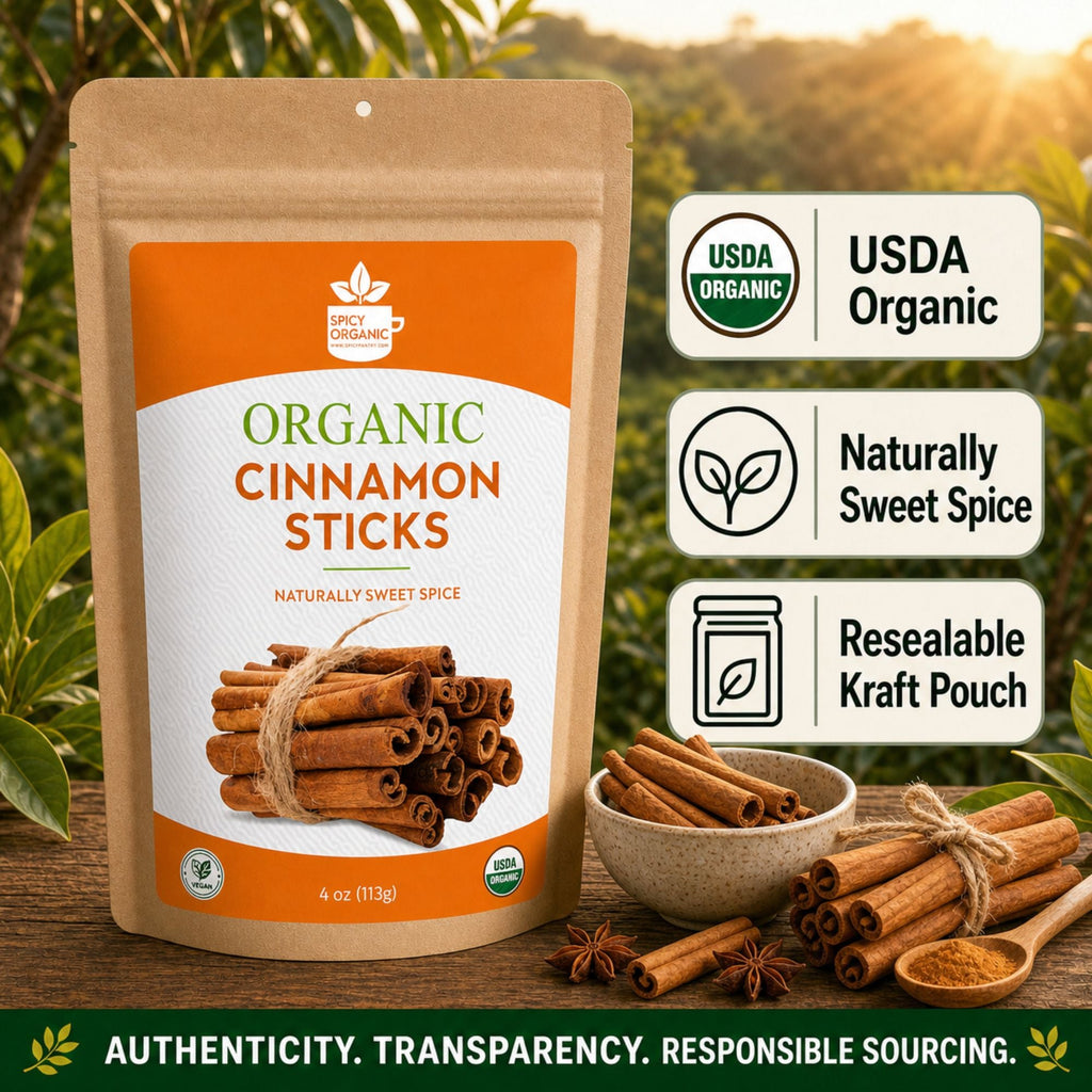 Organic Cassia Cinnamon Sticks – For Chai & Mulled Wine