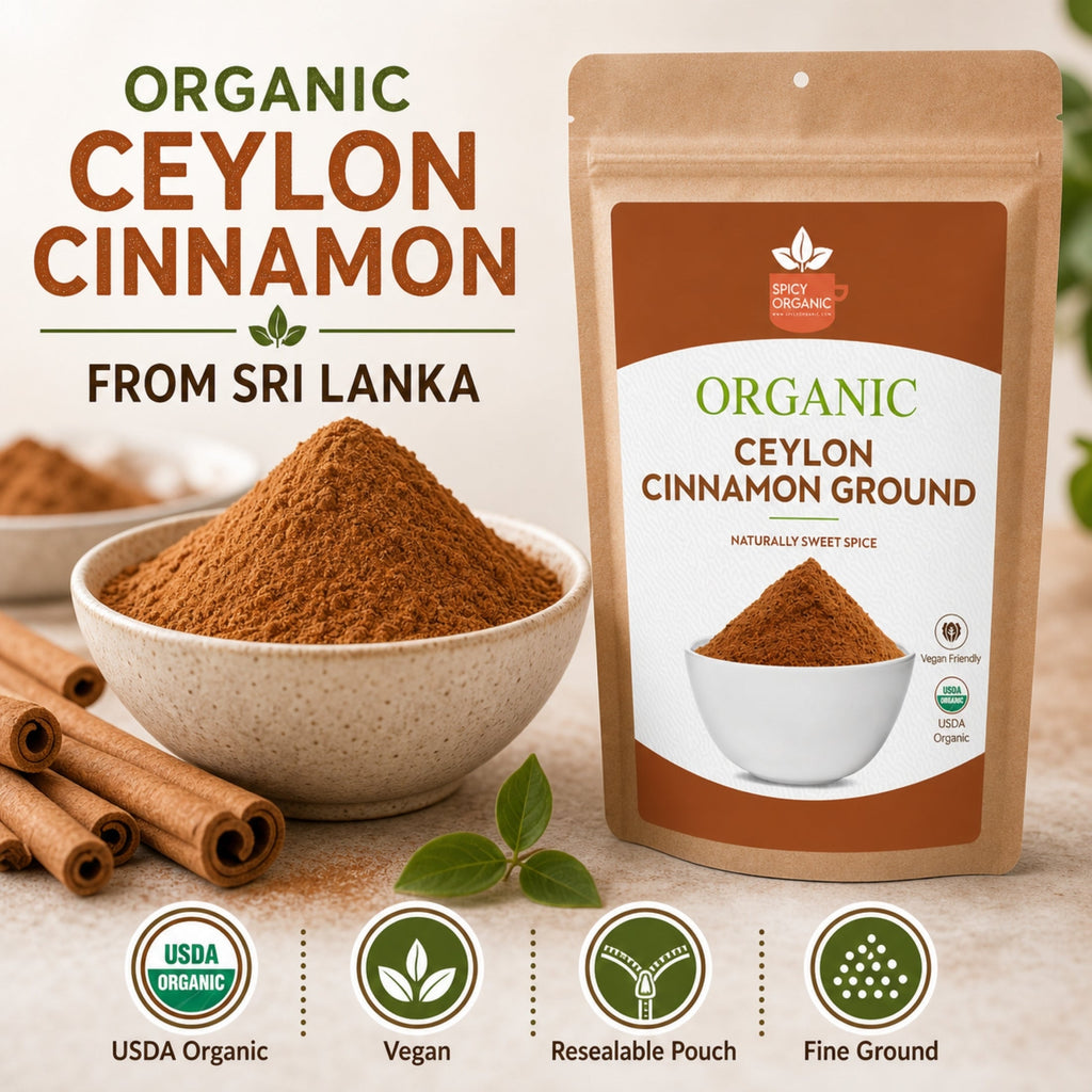 Organic Ceylon Cinnamon Powder – True Cinnamon, Sri Lanka
