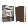 Niv, Boys' Bible, Leathersoft, Brown Camo, Thumb Indexed Tabs, Comfort Print: A Foundation for Lifelong Faith and Learning for Boys Ages 8-12