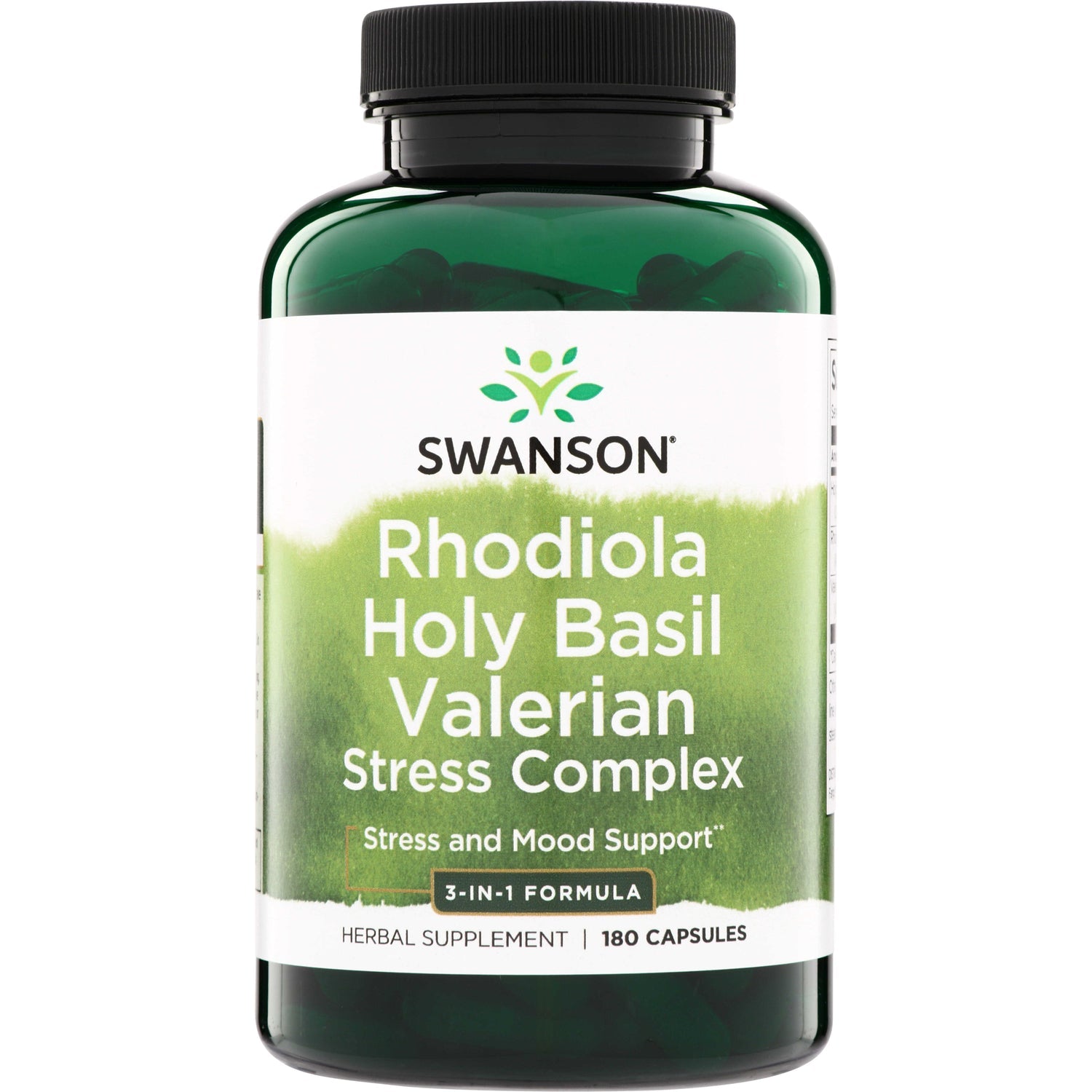 Rhodiola Holy Basil Valerian Stress Complex - 3-in-1 Formula