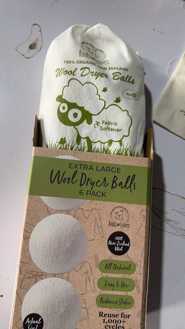 Organic New Zealand Wool Dryer Balls