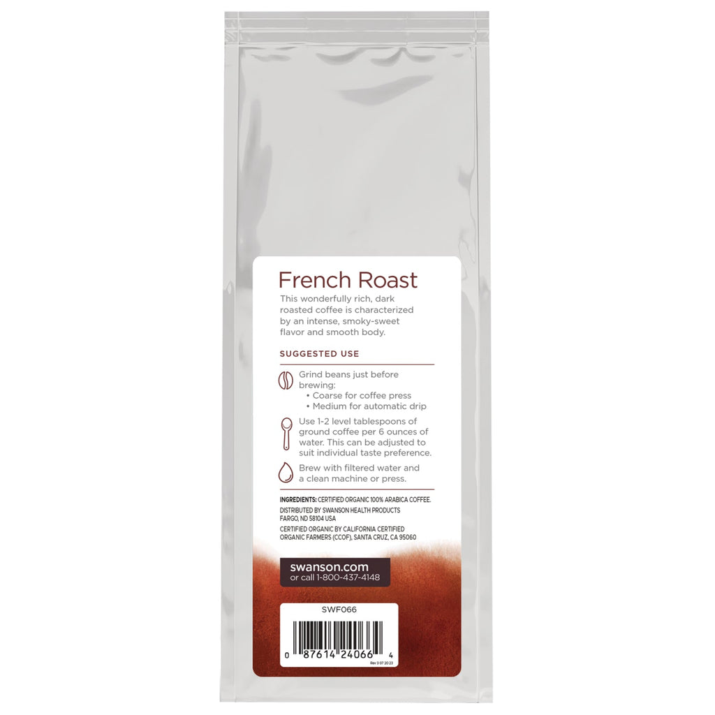 Organic French Roast Whole Bean Coffee - Dark Roast