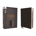 Nasb, Thinline Bible, Leathersoft, Black, Red Letter Edition, 2020 Text, Thumb Indexed, Comfort Print