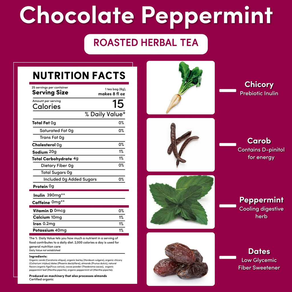 Chocolate Peppermint Roasted Herbal Tea