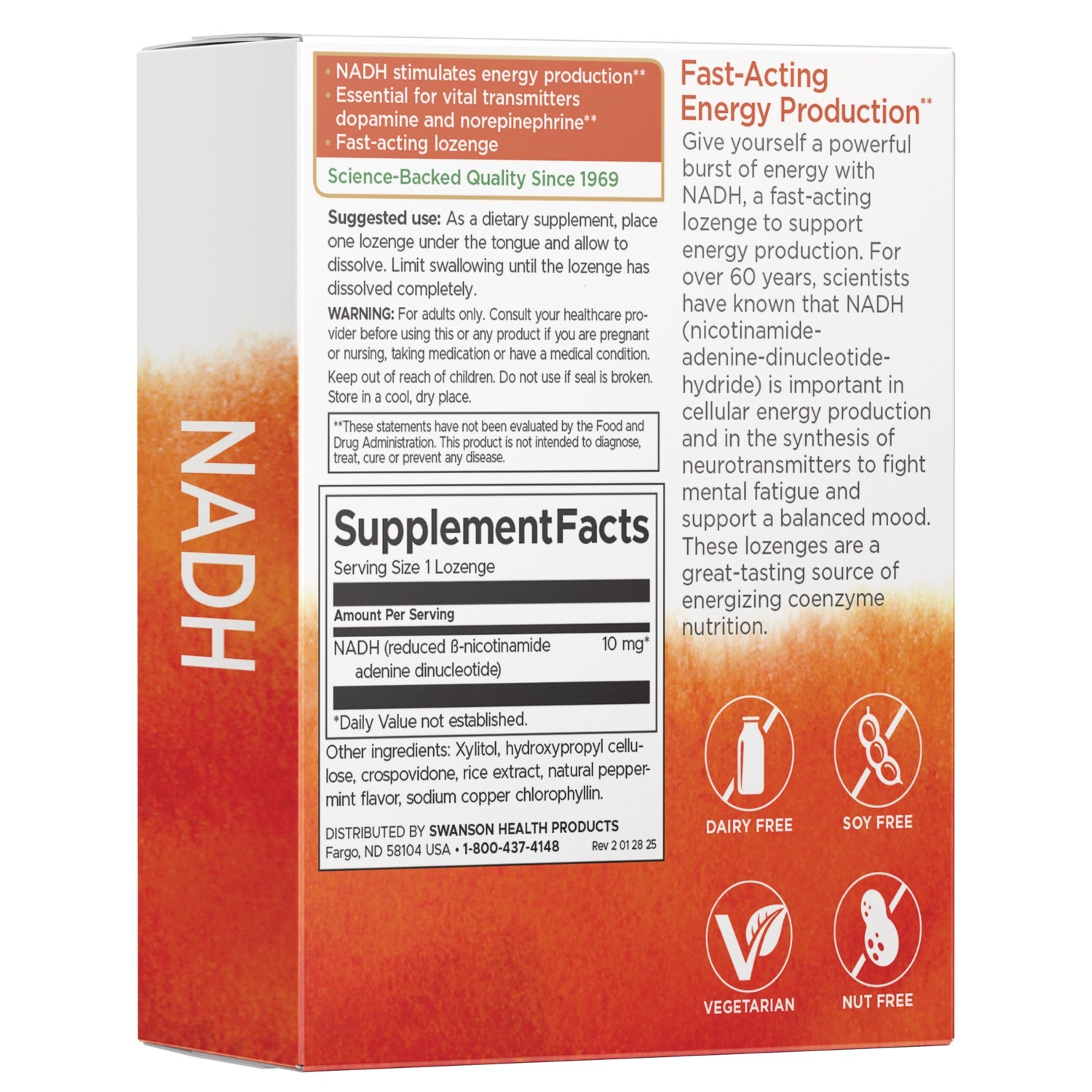 NADH - Fast-Acting Peppermint Lozenges