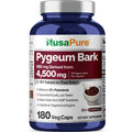 NusaPure Pygeum Bark 10:1 Extract, 450 mg 180 Veggie Caps (Non-GMO, Vegan)