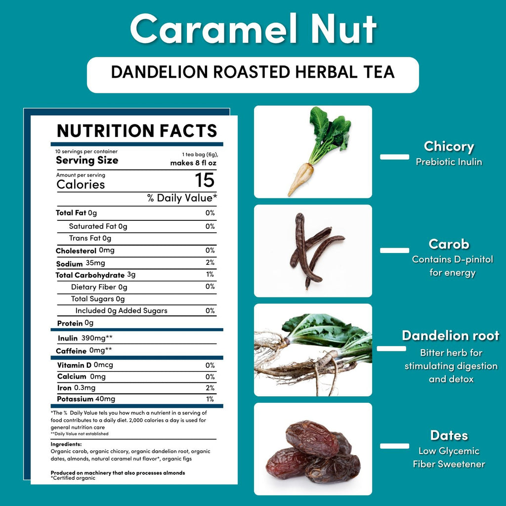Dandelion Caramel Nut Roasted Herbal Tea
