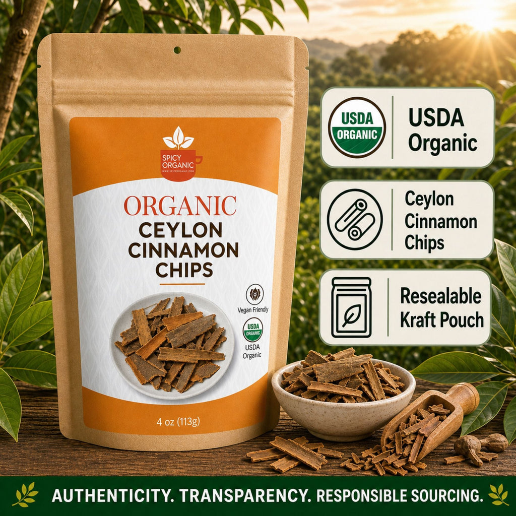 Organic Ceylon Cinnamon Chips – For Tea, Grinding & Mulling
