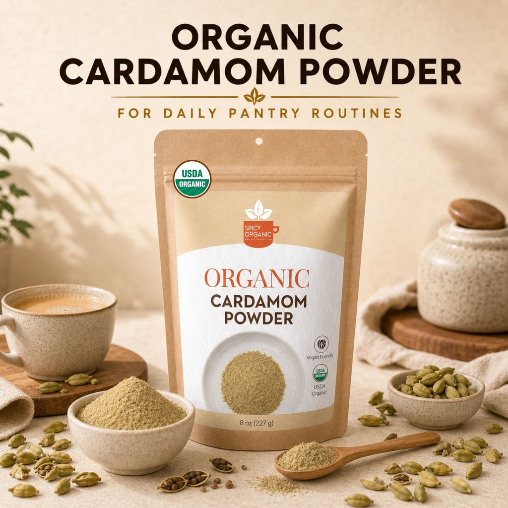 Organic Cardamom Powder – For Chai, Baking & Golden Milk