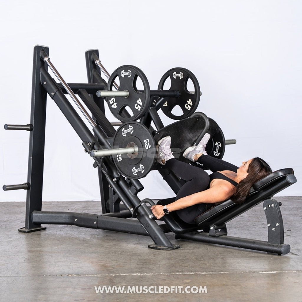 45 Degree Linear Leg Press Machine - Muscle D Fitness - Adjustable Angle Back Pad