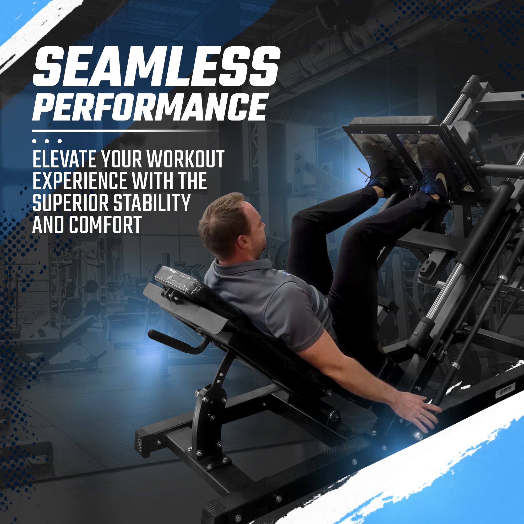 Plate Loaded 45° Leg Press & Hack Squat Machine (New)