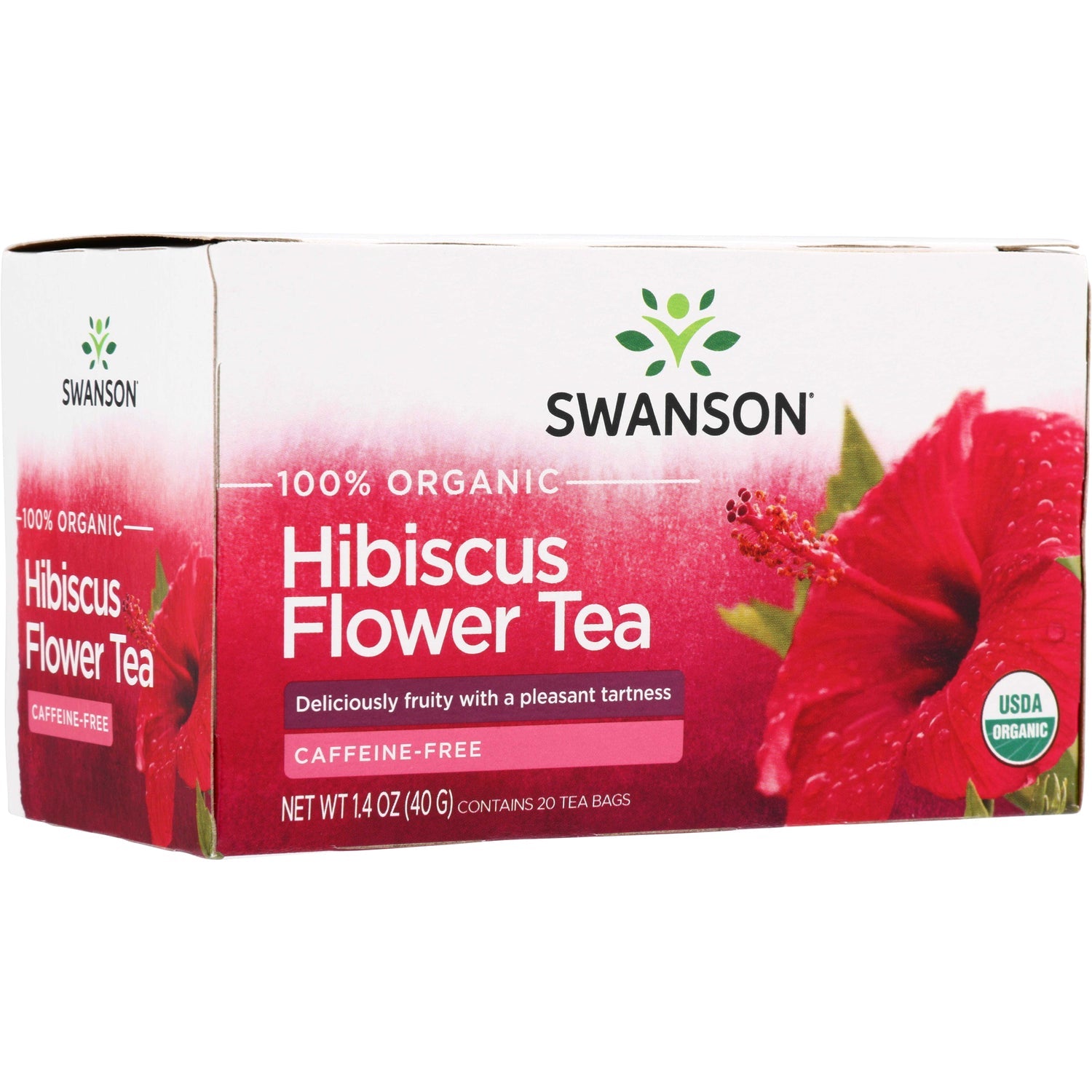 100% Organic Hibiscus Flower Tea - Caffeine Free